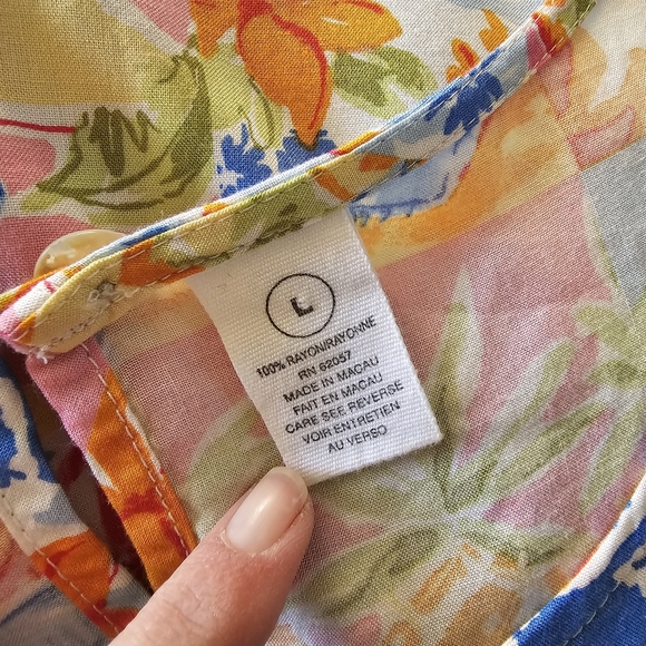 Weekend Clothes Line Multi Printed Patchwork Sleeveless Dress Size Large - Picture 6 of 7